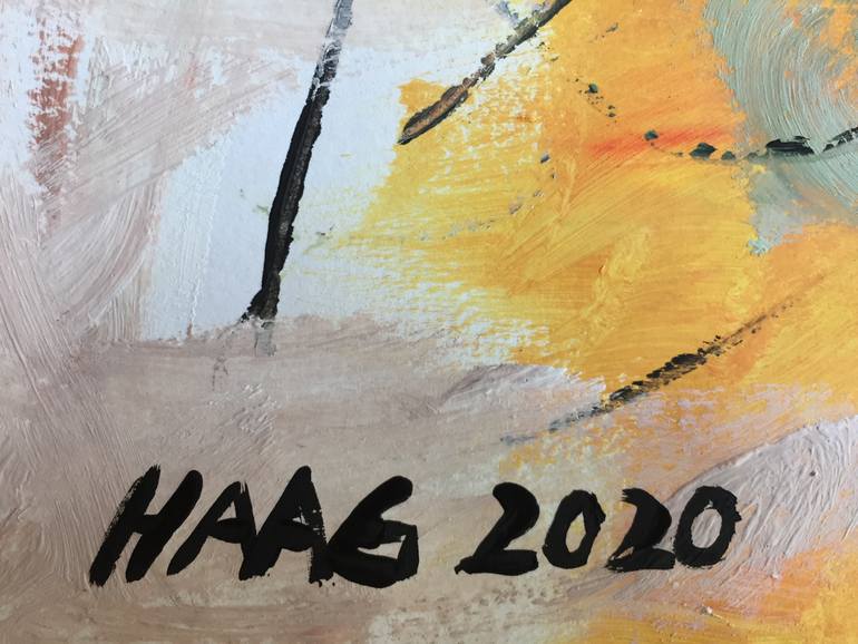 Original Abstract Expressionism Abstract Painting by Christel Haag
