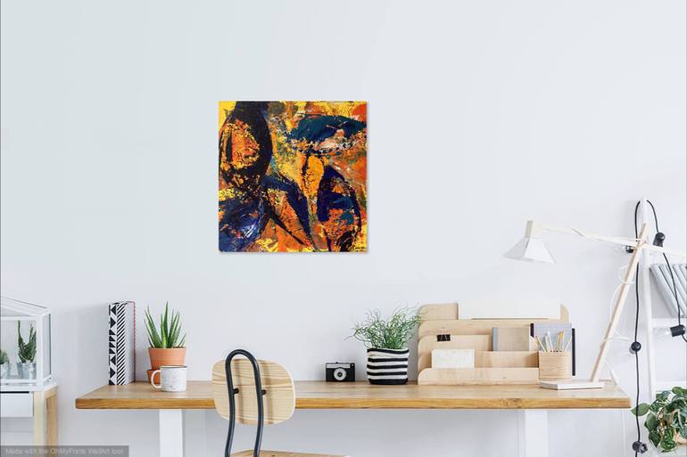 Original Abstract Expressionism Abstract Painting by Christel Haag