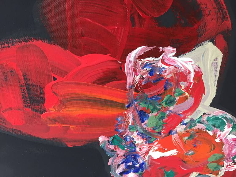 Original Fine Art Abstract Painting by Christel Haag