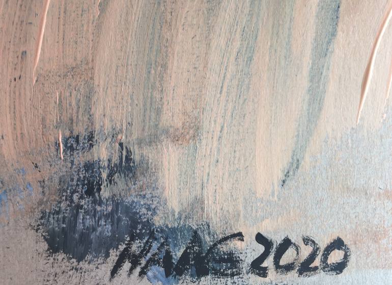 Original Abstract Expressionism Abstract Painting by Christel Haag