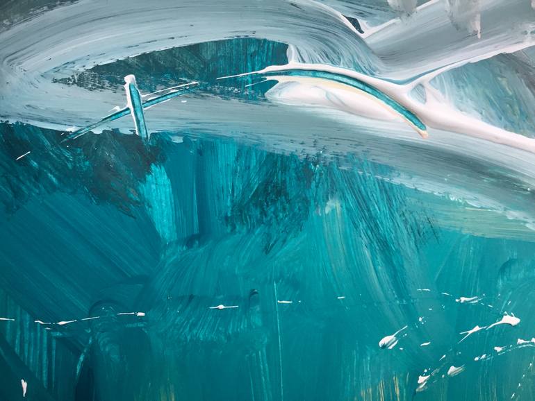 Original Abstract Expressionism Abstract Painting by Christel Haag