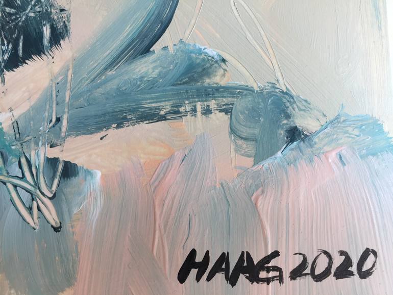 Original Abstract Expressionism Abstract Painting by Christel Haag