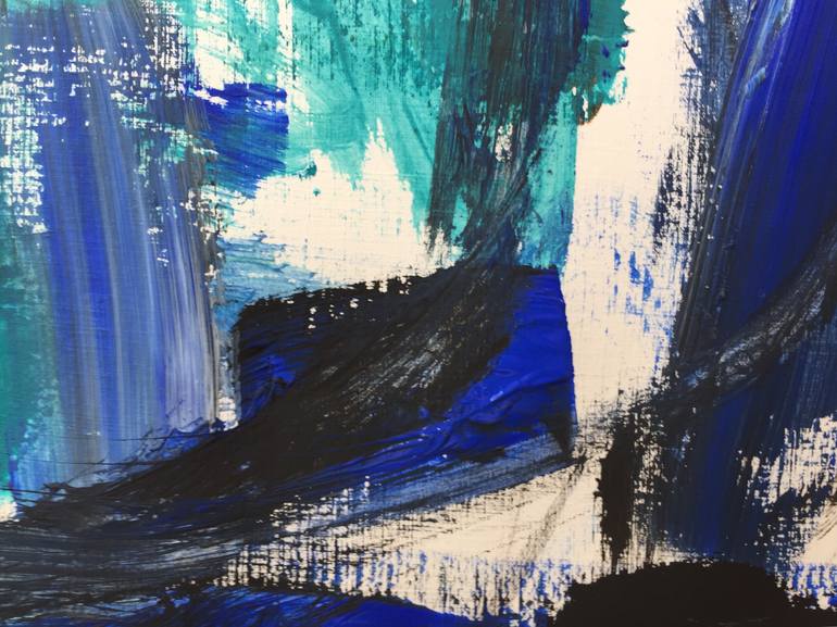 Original Abstract Expressionism Abstract Painting by Christel Haag