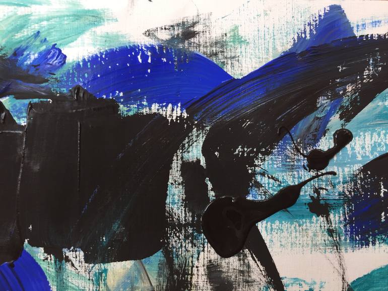 Original Abstract Expressionism Abstract Painting by Christel Haag