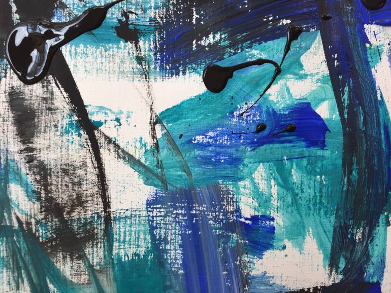 Original Abstract Expressionism Abstract Painting by Christel Haag