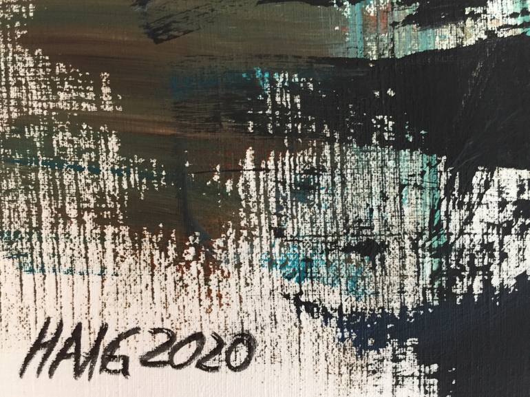 Original Abstract Expressionism Abstract Painting by Christel Haag