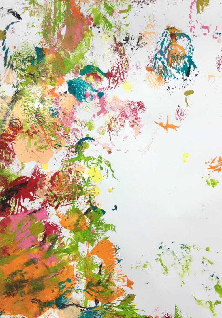 Original Abstract Expressionism Abstract Painting by Christel Haag