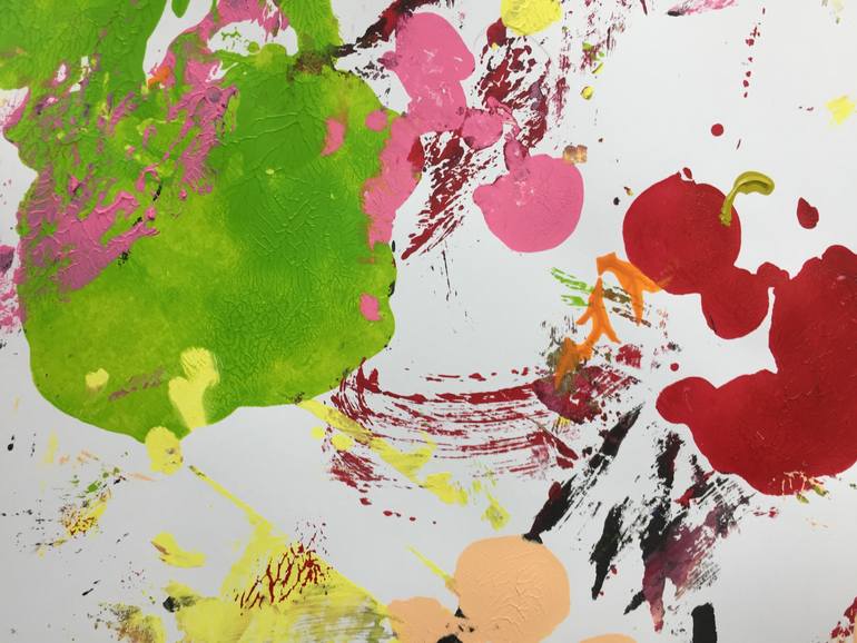 Original Abstract Expressionism Abstract Painting by Christel Haag