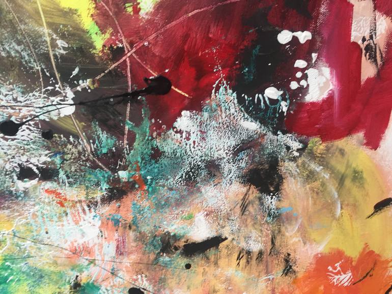 Original Abstract Expressionism Abstract Painting by Christel Haag