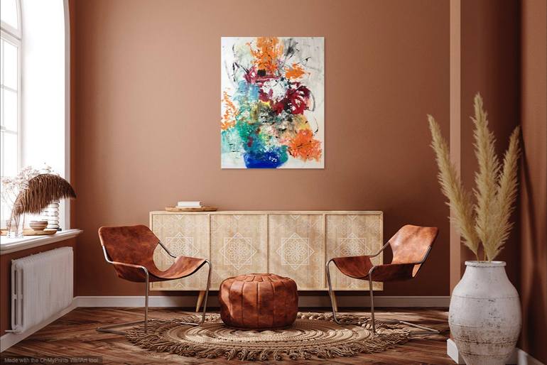 Original Abstract Expressionism Abstract Painting by Christel Haag