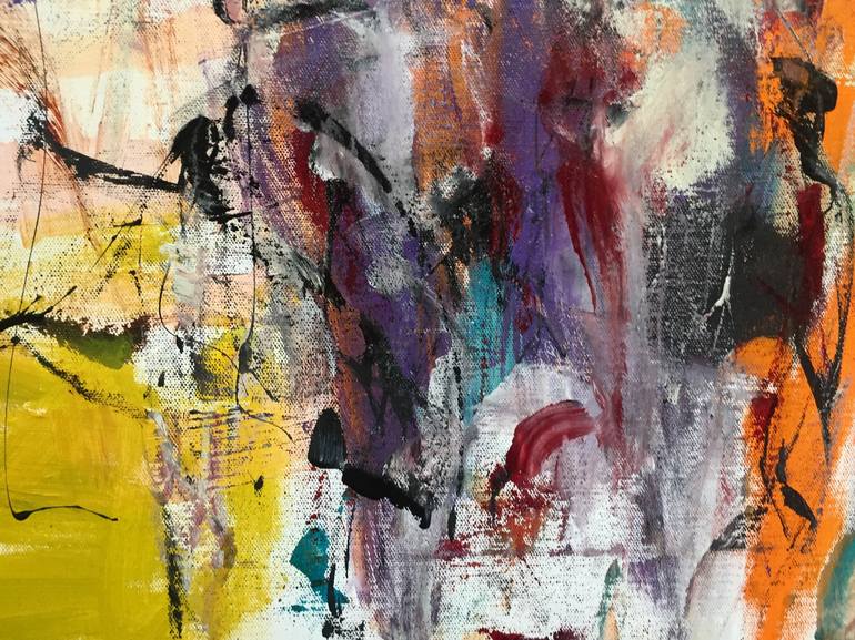 Original Abstract Expressionism Abstract Painting by Christel Haag