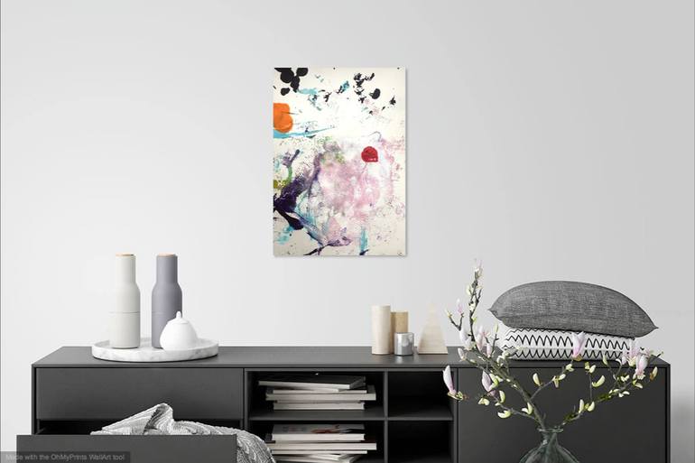 Original Abstract Expressionism Abstract Painting by Christel Haag