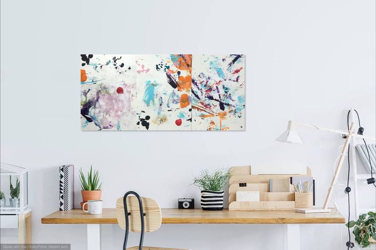 Original Abstract Expressionism Abstract Painting by Christel Haag