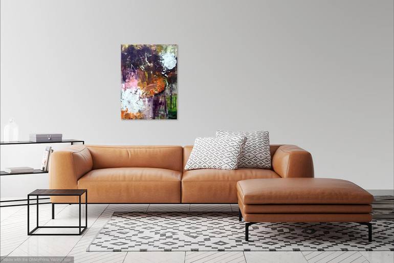 Original Abstract Expressionism Abstract Painting by Christel Haag