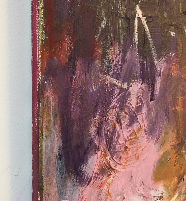 Original Abstract Expressionism Abstract Painting by Christel Haag