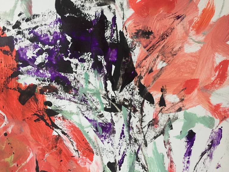 Original Abstract Expressionism Abstract Painting by Christel Haag