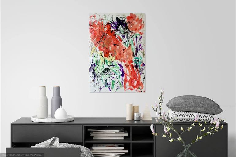 Original Abstract Expressionism Abstract Painting by Christel Haag