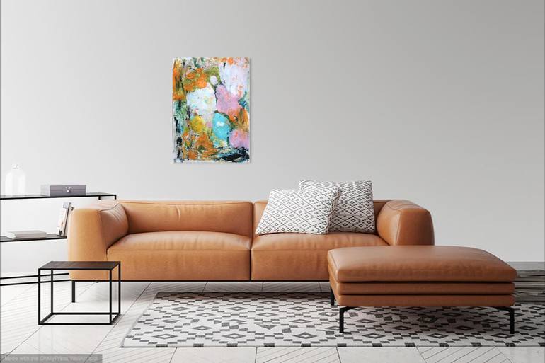 Original Abstract Expressionism Abstract Painting by Christel Haag