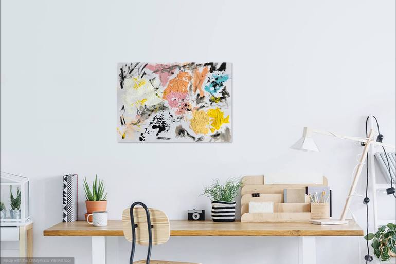 Original Abstract Expressionism Abstract Painting by Christel Haag