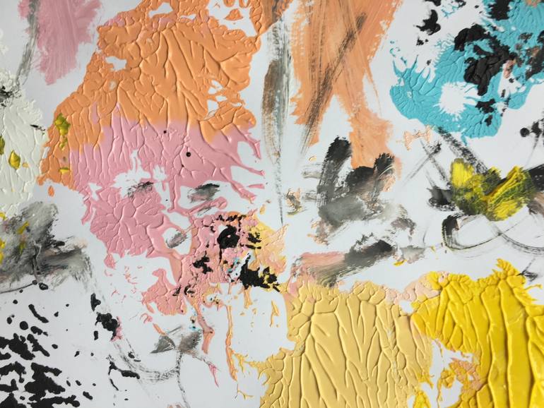 Original Abstract Expressionism Abstract Painting by Christel Haag