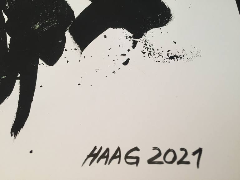 Original Abstract Expressionism Abstract Painting by Christel Haag