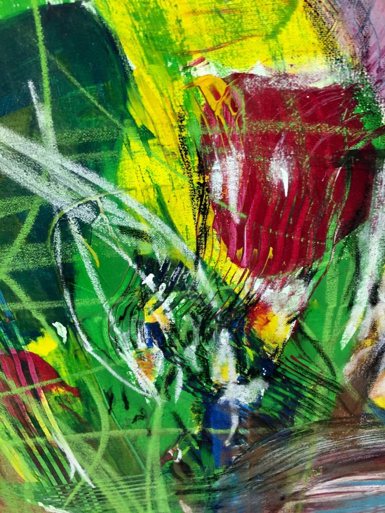 Original Abstract Expressionism Abstract Painting by Christel Haag