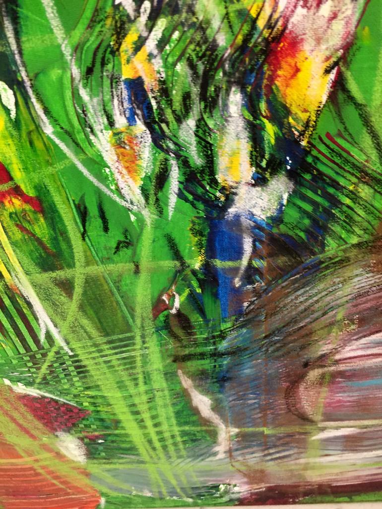 Original Abstract Expressionism Abstract Painting by Christel Haag