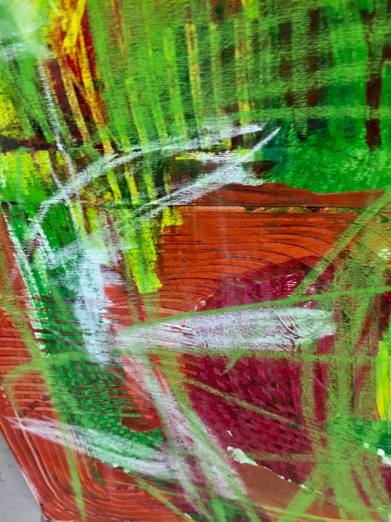 Original Abstract Expressionism Abstract Painting by Christel Haag