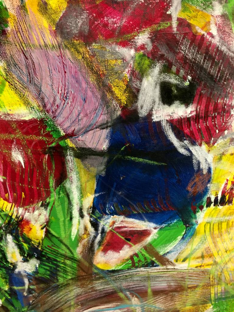 Original Abstract Expressionism Abstract Painting by Christel Haag
