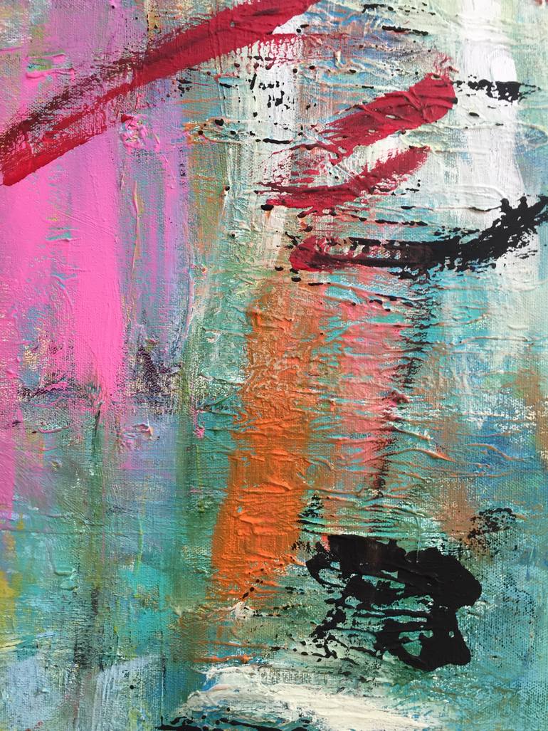 Original Abstract Expressionism Abstract Painting by Christel Haag