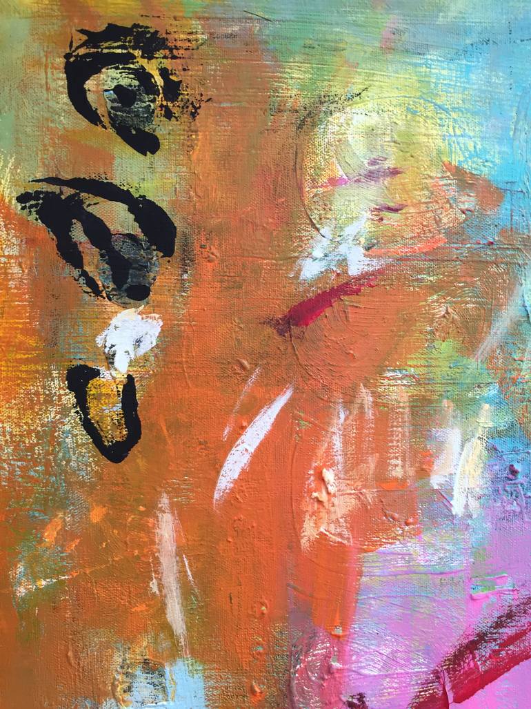 Original Abstract Expressionism Abstract Painting by Christel Haag