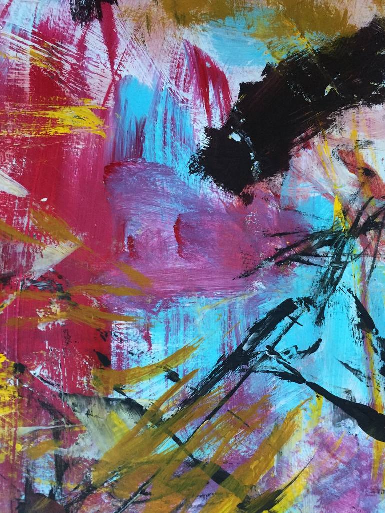 Original Abstract Expressionism Abstract Painting by Christel Haag