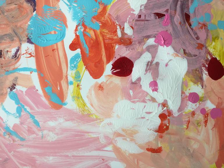 Original Abstract Expressionism Abstract Painting by Christel Haag