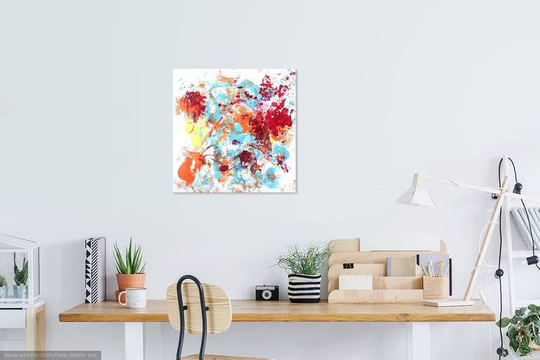 Original Abstract Expressionism Abstract Painting by Christel Haag