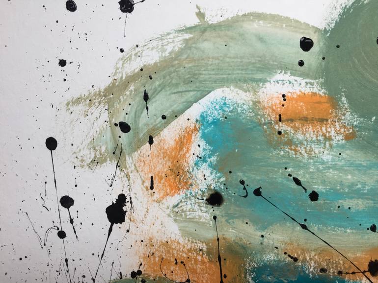 Original Abstract Expressionism Abstract Painting by Christel Haag