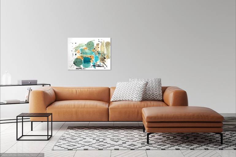 Original Abstract Expressionism Abstract Painting by Christel Haag