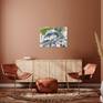 How painting 1 looks on a wall