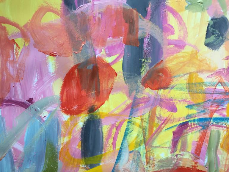 Original Abstract Expressionism Abstract Painting by Christel Haag