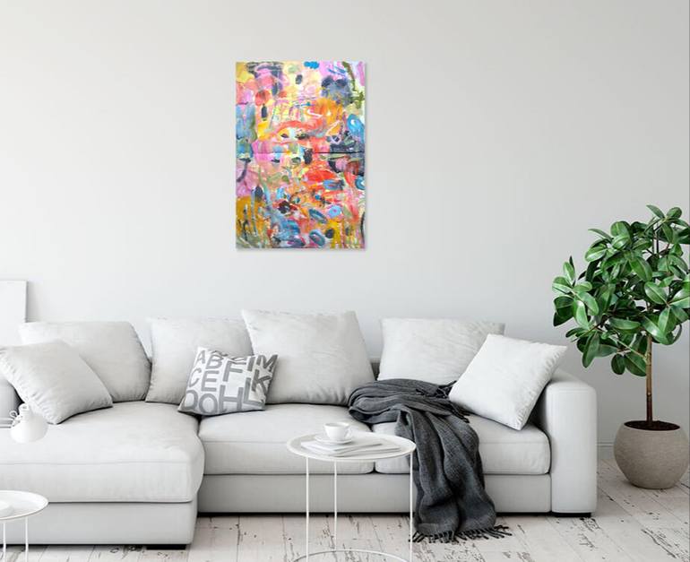 Original Abstract Expressionism Abstract Painting by Christel Haag