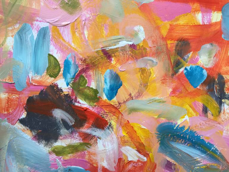 Original Abstract Expressionism Abstract Painting by Christel Haag