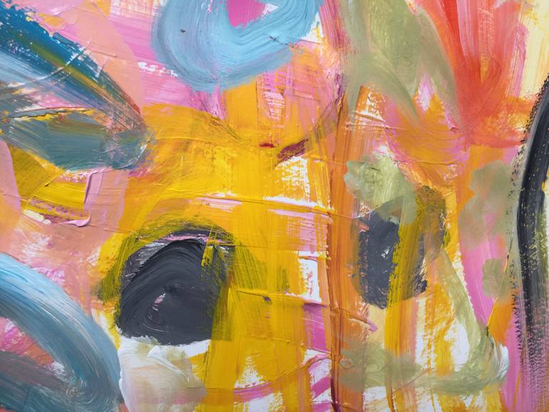 Original Abstract Expressionism Abstract Painting by Christel Haag