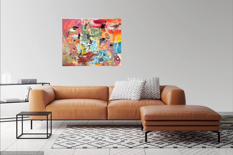 Original Abstract Expressionism Abstract Painting by Christel Haag