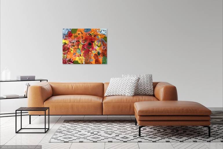 Original Abstract Expressionism Abstract Painting by Christel Haag