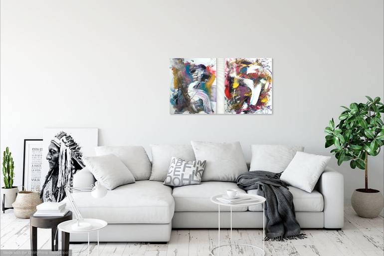 Original Abstract Painting by Christel Haag