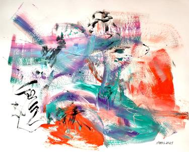 Original Abstract Expressionism Abstract Paintings by Christel Haag