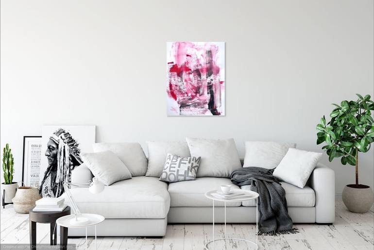 Original Abstract Expressionism Abstract Painting by Christel Haag