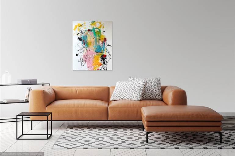 Original Abstract Expressionism Abstract Painting by Christel Haag