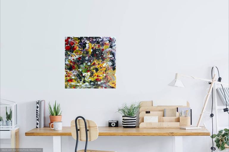 Original Abstract Expressionism Abstract Painting by Christel Haag