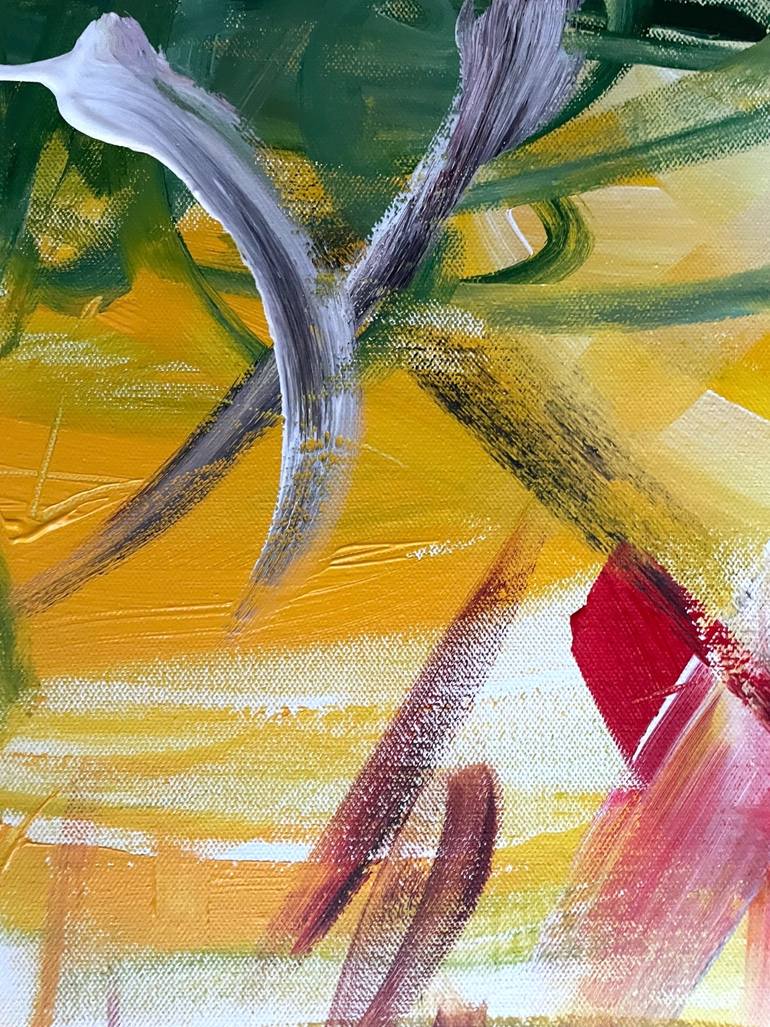 Original Abstract Expressionism Abstract Painting by Christel Haag