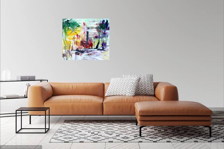 Original Abstract Expressionism Abstract Painting by Christel Haag